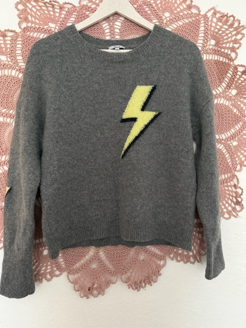 Rails Bolted Virgo Yellow Crewneck Sweater